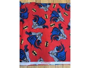 Vintage Batman Flannel Fabric 46x7 Yards DC Comics 1995 Kids Superhero Cotton